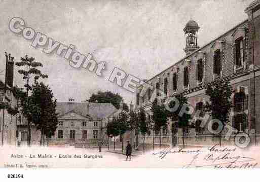 Ville de AVIZE, carte postale ancienne