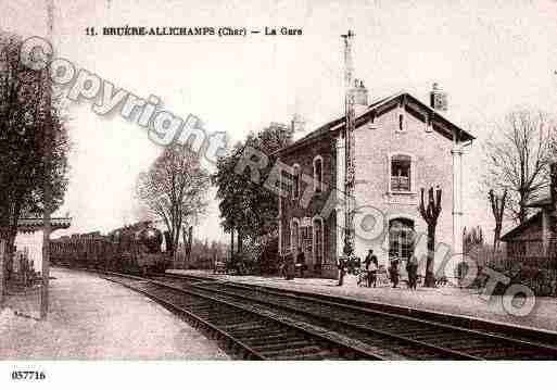 Ville de BRUEREALLICHAMPS, carte postale ancienne