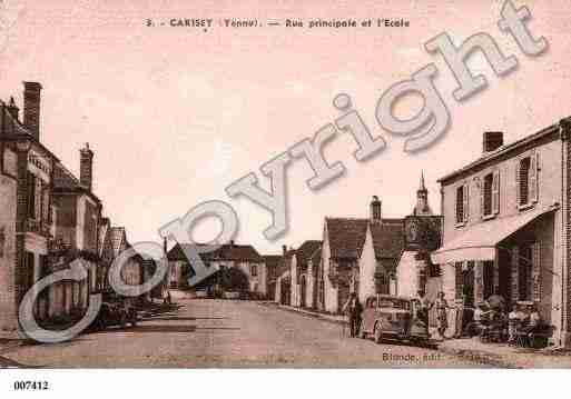 Ville de CARISEY, carte postale ancienne