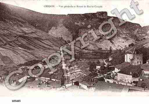 Ville de CERDON, carte postale ancienne