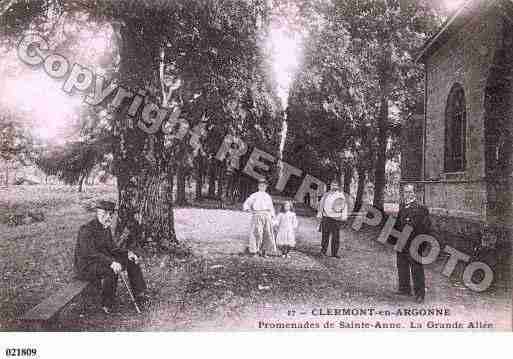 Ville de CLERMONTENARGONNE, carte postale ancienne