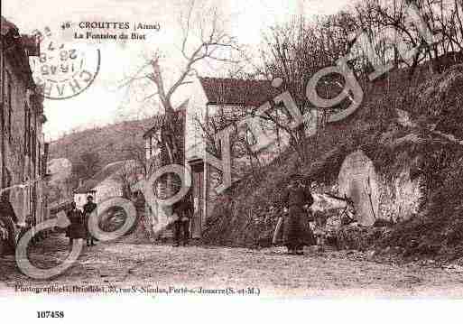 Ville de CROUTTESSURMARNE, carte postale ancienne