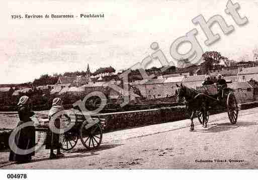 Ville de DOUARNENEZ, carte postale ancienne