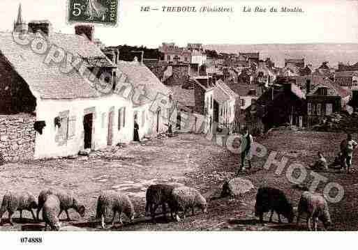 Ville de DOUARNENEZ, carte postale ancienne