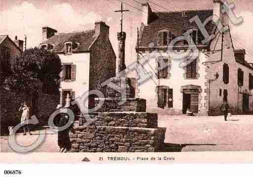 Ville de DOUARNENEZ, carte postale ancienne