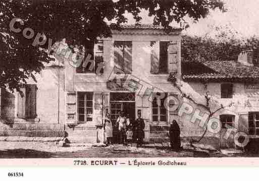 Ville de ECURAT, carte postale ancienne