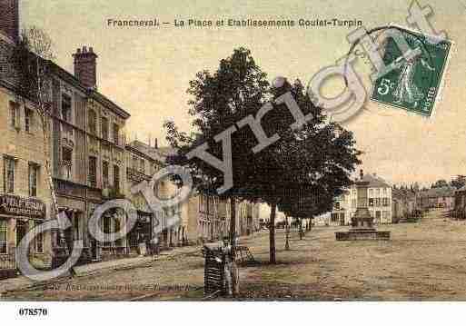 Ville de FRANCHEVAL, carte postale ancienne