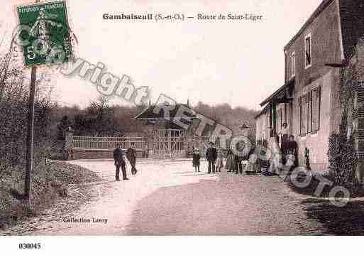 Ville de GAMBAISEUIL, carte postale ancienne