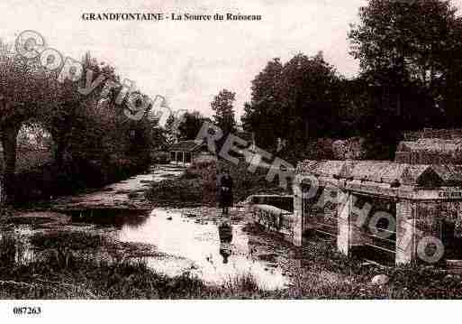 Ville de GRANDFONTAINE, carte postale ancienne