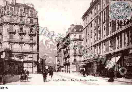 Ville de GRENOBLE, carte postale ancienne