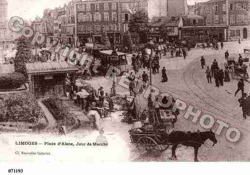 Ville de LIMOGES, carte postale ancienne