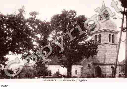 Ville de LOMPNIEU, carte postale ancienne