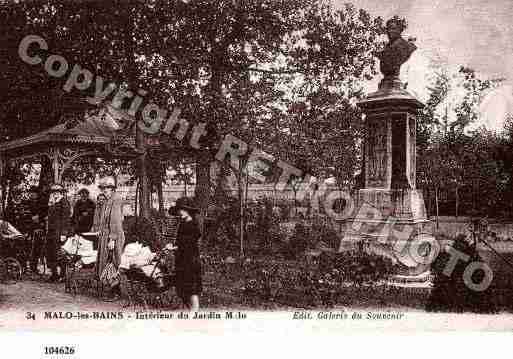 Ville de MALOLESBAINS, carte postale ancienne