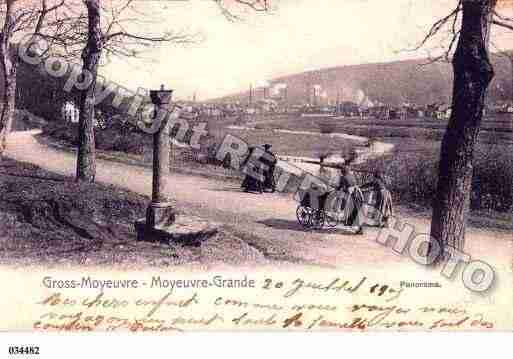 Ville de MOYEUVREGRANDE, carte postale ancienne