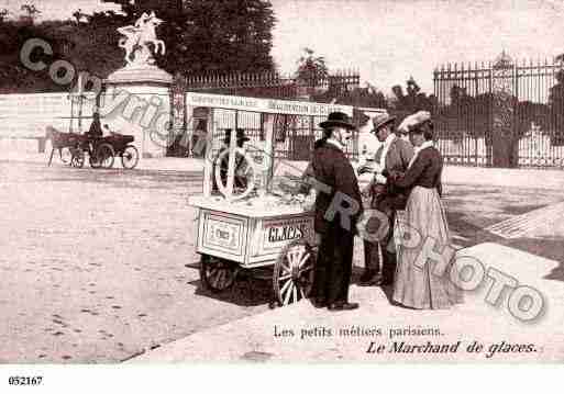 Ville de PARISVECU, carte postale ancienne