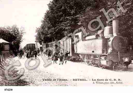 Ville de RETHEL, carte postale ancienne