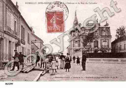 Ville de ROMILLYSURSEINE, carte postale ancienne