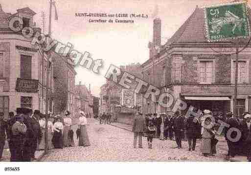 Ville de SAINTGEORGESSURLOIRE, carte postale ancienne