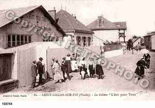 Ville de SAINTGILLESCROIXDEVIE, carte postale ancienne