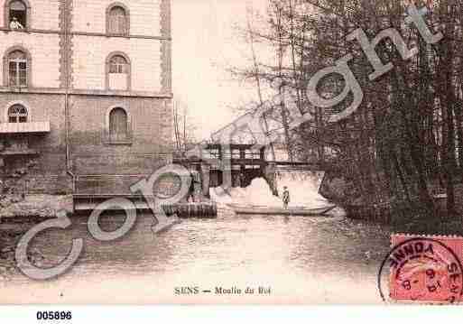 Ville de SENS, carte postale ancienne