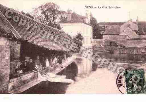 Ville de SENS, carte postale ancienne