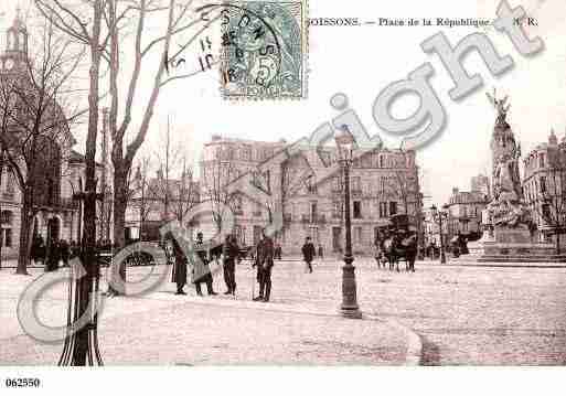 Ville de SOISSONS, carte postale ancienne