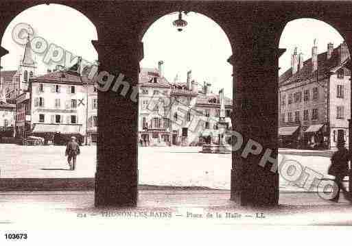 Ville de THONONLESBAINS, carte postale ancienne