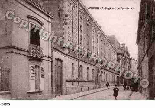 Ville de VERDUN, carte postale ancienne