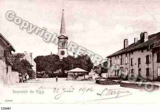 Ville de VIGY, carte postale ancienne