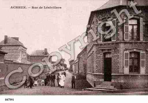 Ville de ACHEUXENAMIENOIS, carte postale ancienne