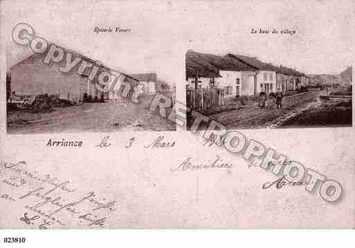 Ville de ARRIANCE, carte postale ancienne