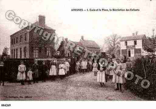 Ville de AVESNESENVAL, carte postale ancienne