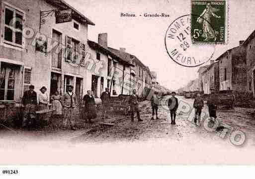 Ville de BELLEAU, carte postale ancienne