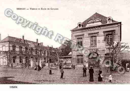 Ville de BERNAY, carte postale ancienne