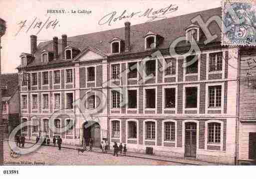 Ville de BERNAY, carte postale ancienne