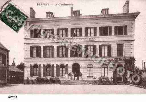 Ville de BERNAY, carte postale ancienne