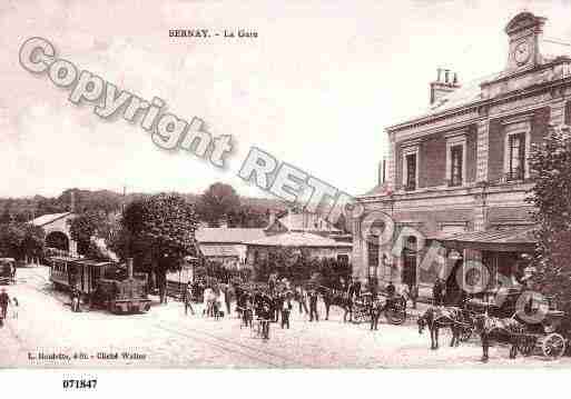 Ville de BERNAY, carte postale ancienne