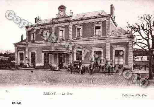 Ville de BERNAY, carte postale ancienne