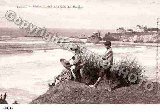 Ville de BIARRITZ, carte postale ancienne