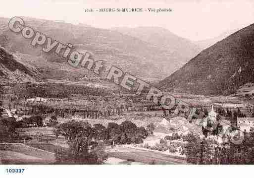 Ville de BOURGSAINTMAURICE, carte postale ancienne