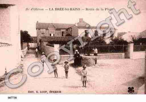 Ville de BREELESBAINS(LA), carte postale ancienne