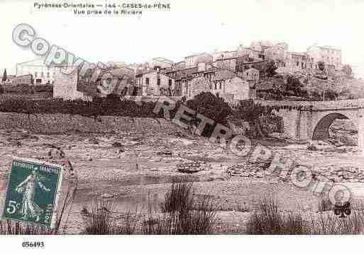 Ville de CASESDEPENE, carte postale ancienne