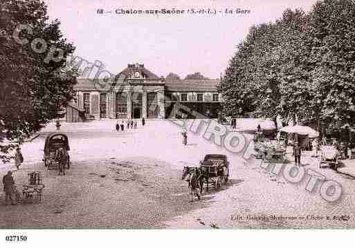 Ville de CHALONSURSAONE, carte postale ancienne