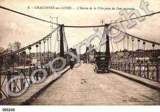 Ville de CHALONNESSURLOIRE, carte postale ancienne