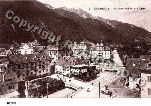 Ville de CHAMONIXMONTBLANC, carte postale ancienne