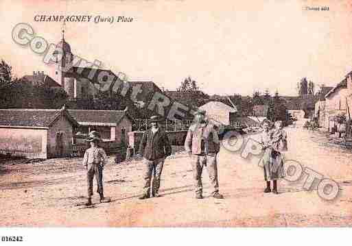 Ville de CHAMPAGNEY, carte postale ancienne