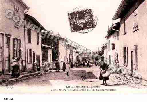 Ville de CLERMONTENARGONNE, carte postale ancienne