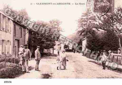 Ville de CLERMONTENARGONNE, carte postale ancienne