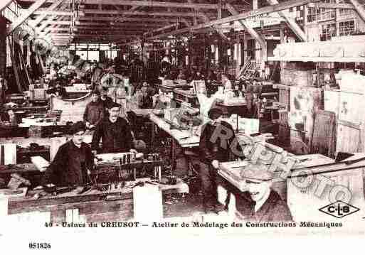 Ville de CREUSOT(LE), carte postale ancienne