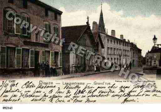 Ville de DIEUZE, carte postale ancienne